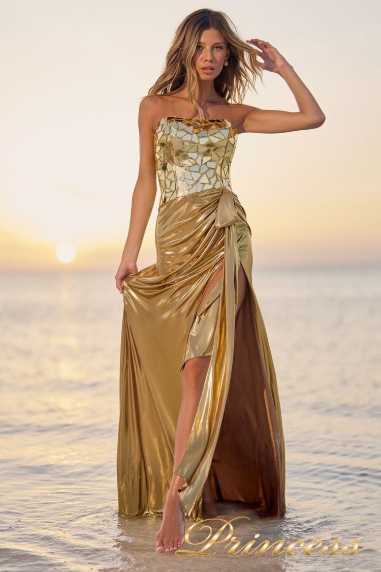Вечернее платье 56094 (золото)