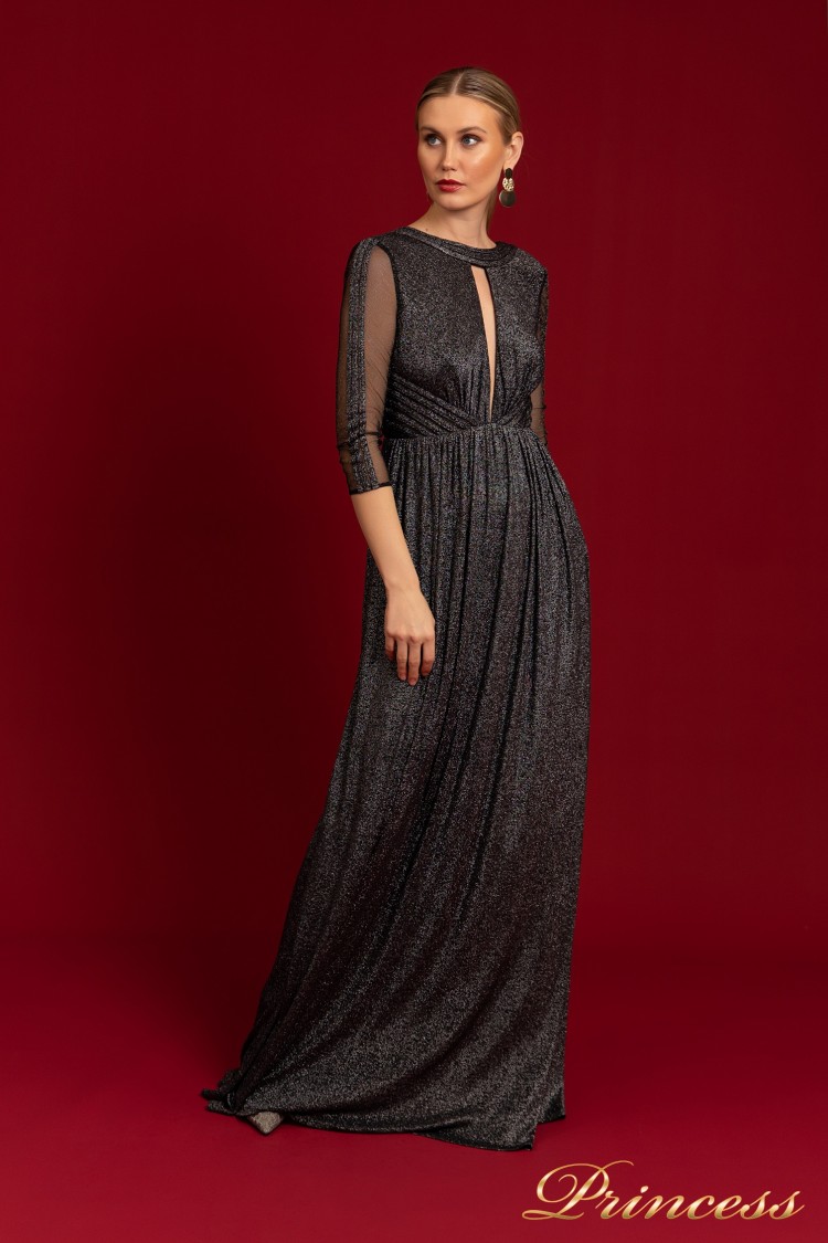 Вечернее платье LR-CC157 серого цвета