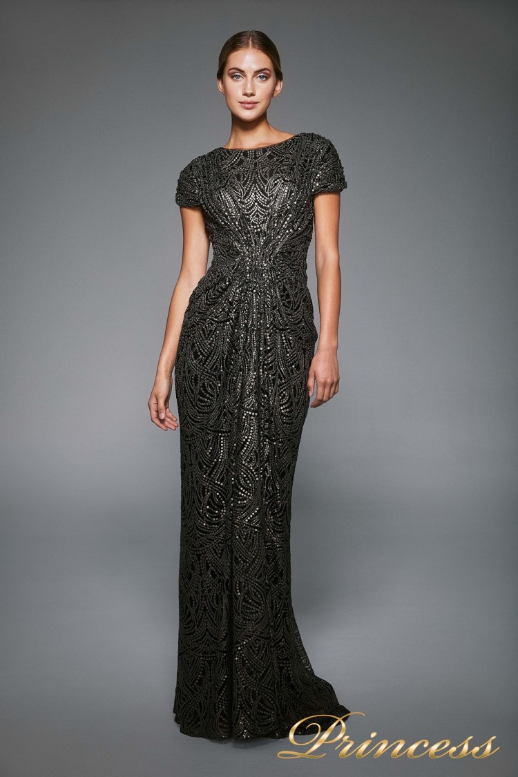 Вечернее платье BJH1060L чёрного цвета